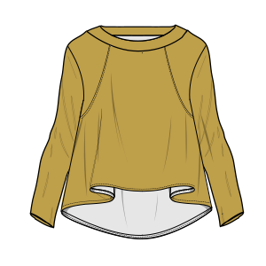 Fashion sewing patterns for Sweatshirt 6802
